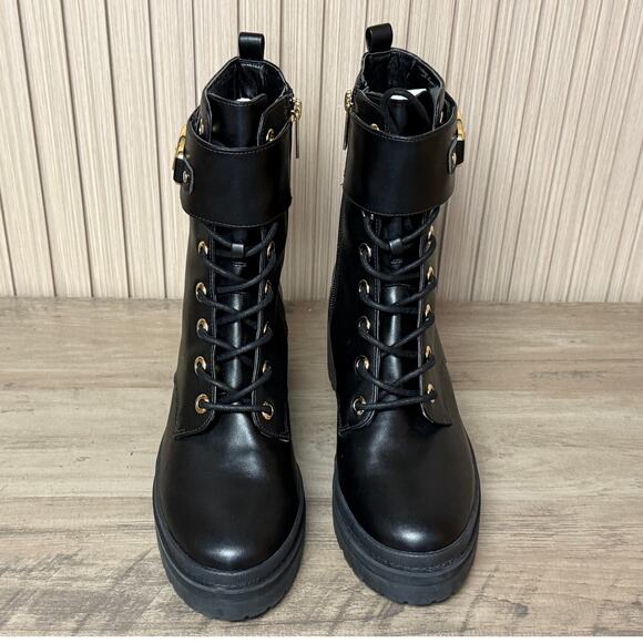 MICHAEL Michael Kors Rory Leather Combat Boot Women’s Size 8.5 - Picture 8 of 12